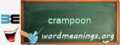 WordMeaning blackboard for crampoon